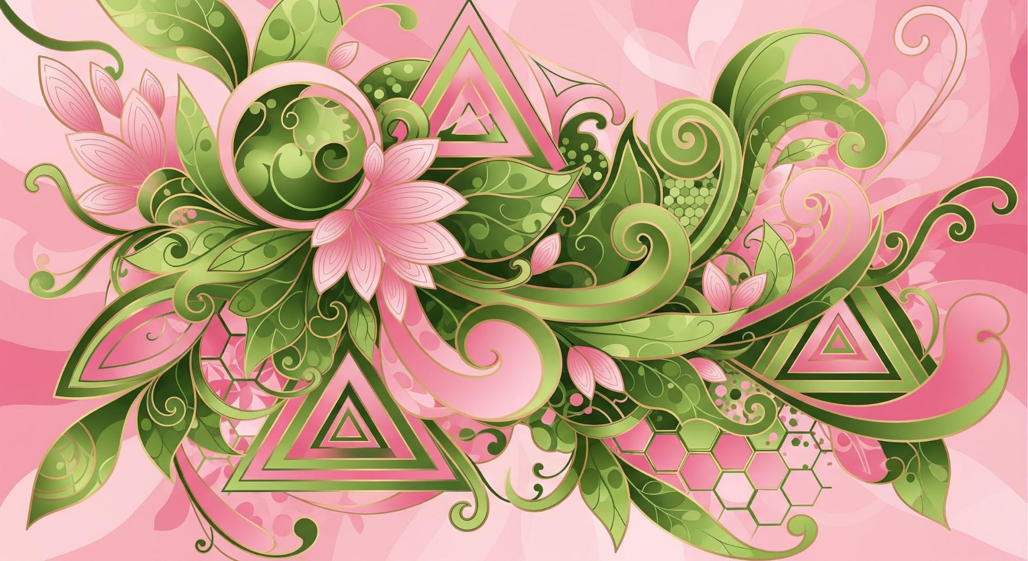 Wicked For Good abstract floral design