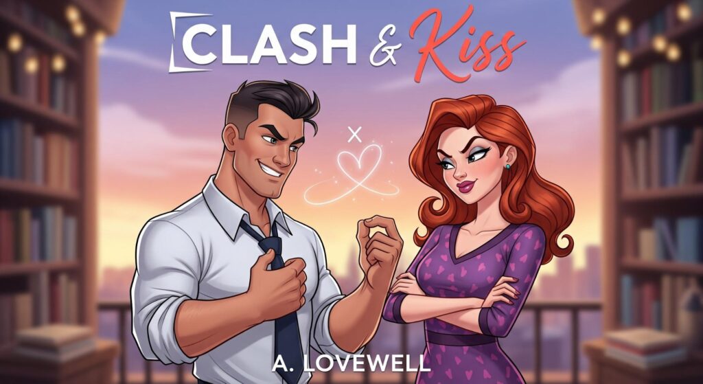 Enemies to lovers romance book cover