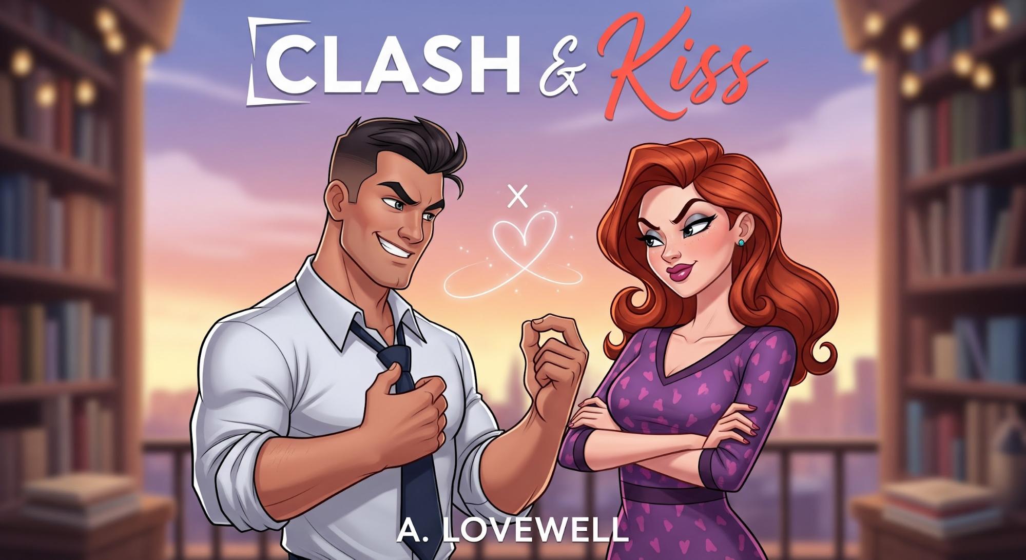 Enemies to lovers romance book cover