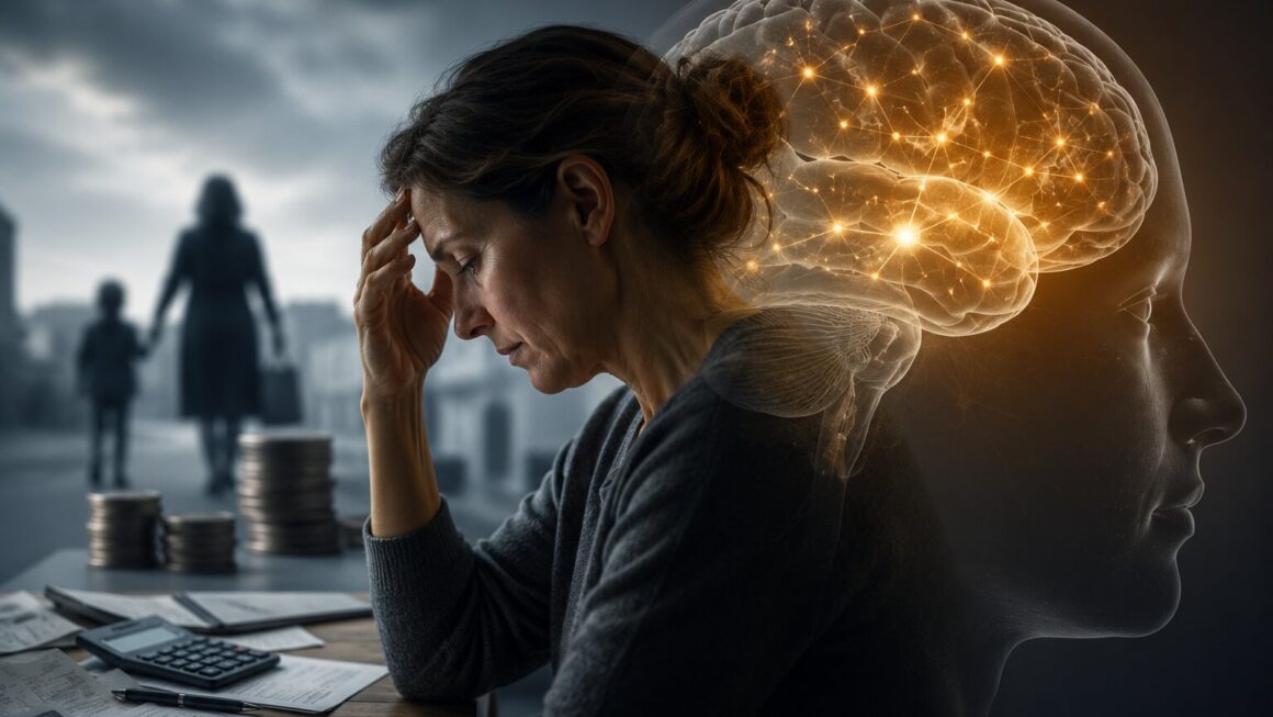 How Persistent Financial Hardship Accelerates Brain Ageing
